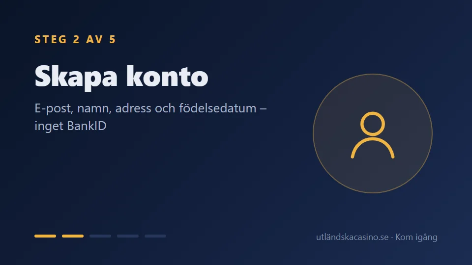 Steg 2: Skapa konto med e-post
